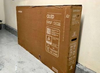 New 55 Inch Oled Samsung S95F Smart TV 4K UHD with 165Hz refresh rate. Brand new factory sealed.