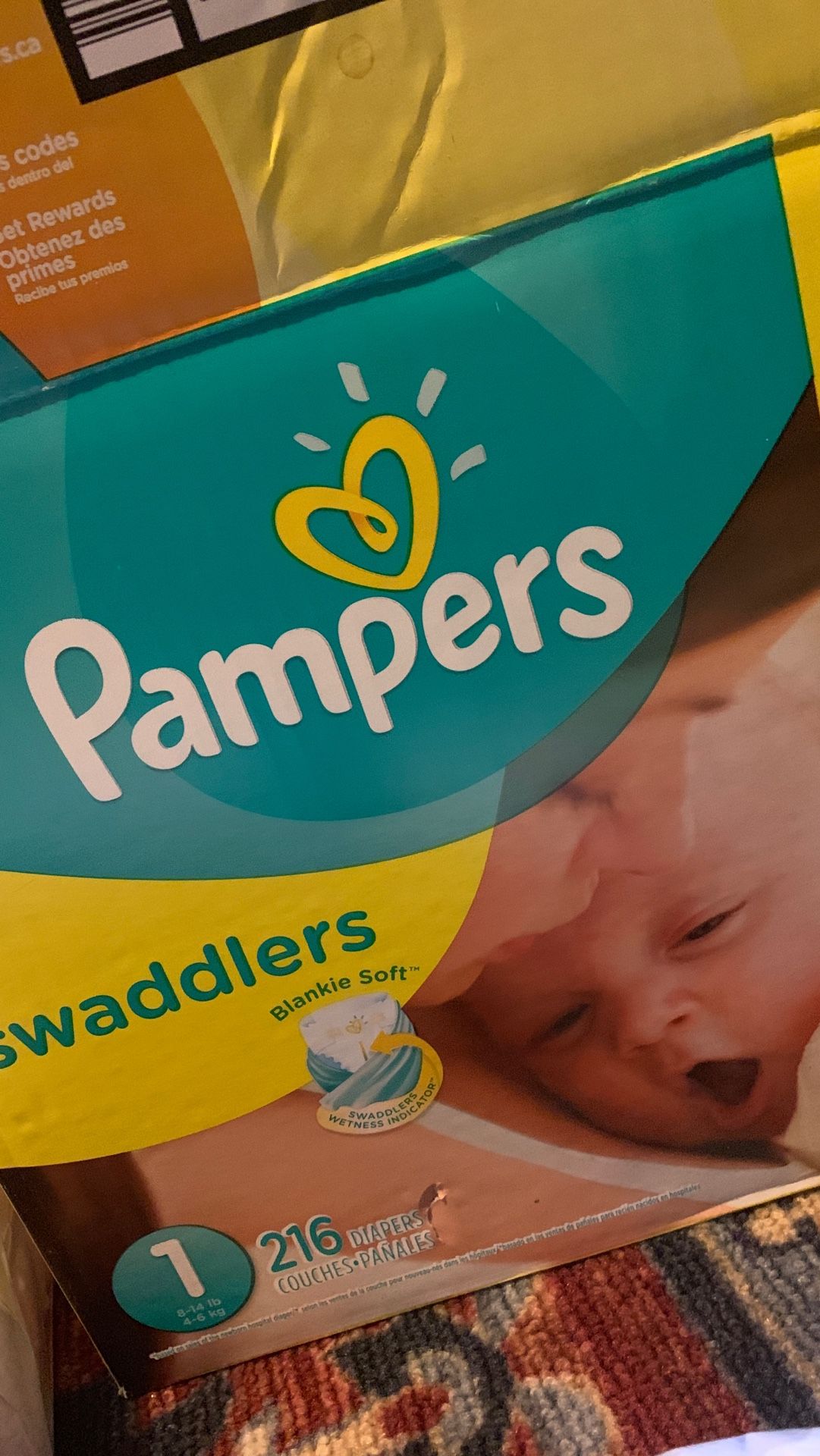 Diapers size 1 Pampers