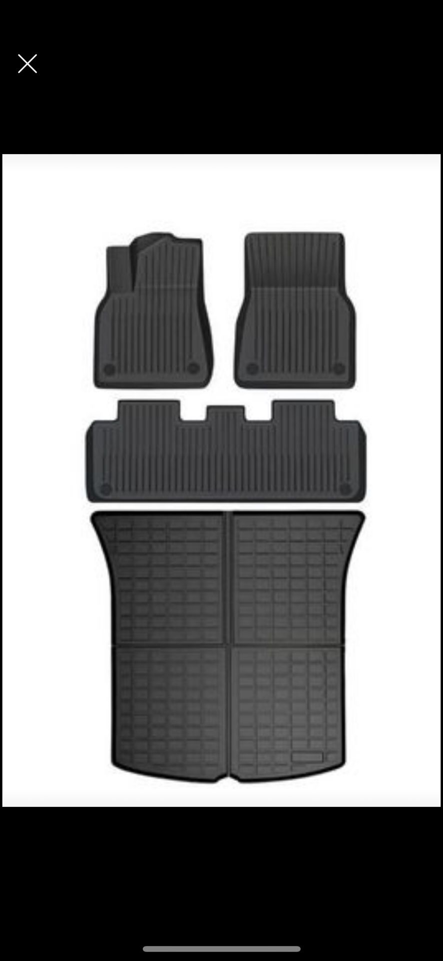 SUPER LINER Floor Mats for Tesla Model Y 5-Seat 2021-2023 2024 Custom Fit All Weather *Retail $149