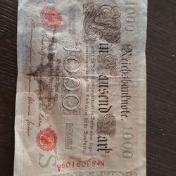 1910 German Reich Mark 1,000