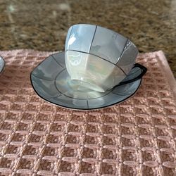 Czechoslovakian Lusterware - Cup & Saucer 