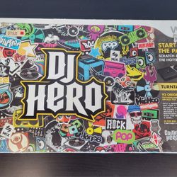 Wii DJ Hero Turntable Game Bundle Brand New