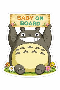 Vinyl Totoro on board stickers