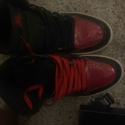 Size 9.5 In Men Jordan 1 Patent Bred 