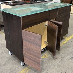 60” Vanity With Glass Top