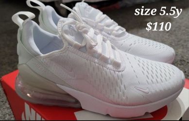 Nike 270 all white Size 5.5y