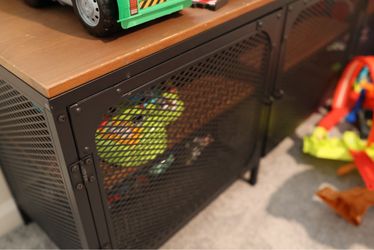 Industrial Metal Mesh Storage Cabinet