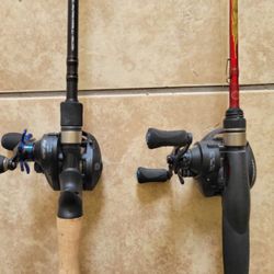 2 Fishing Pools With Casting Reels