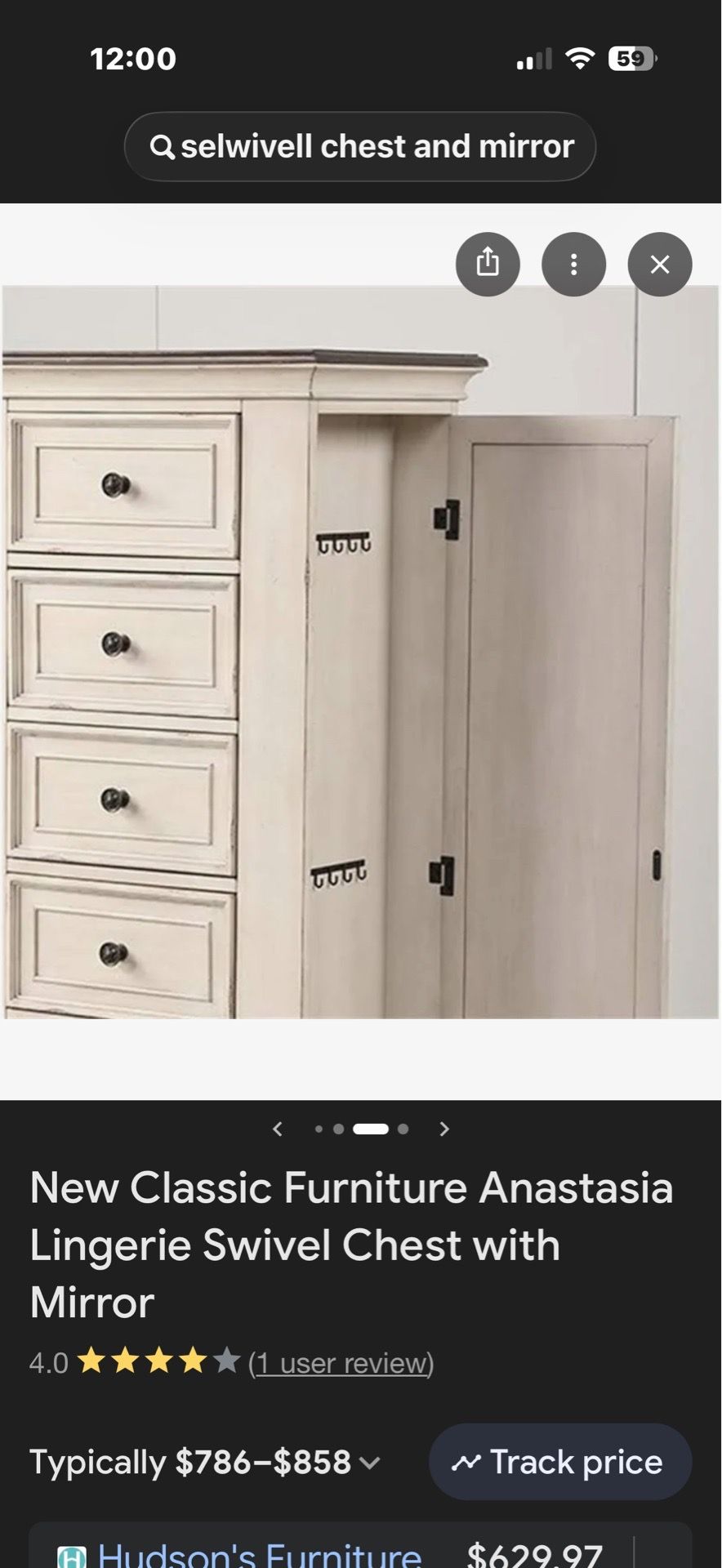 Swivel Chest With Mirror