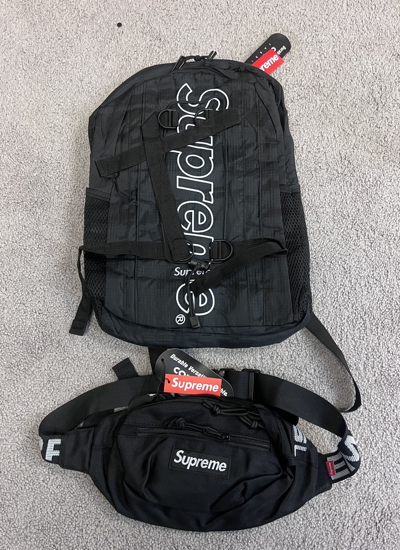 Supreme FW18 Backpack Bag - Black 