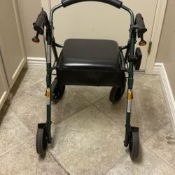 4 Wheel Walker-NOVA Item 4222GN-Excellent Condition