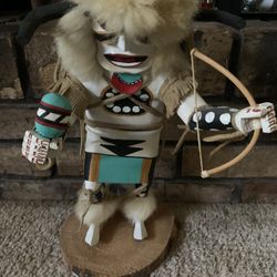 Native American “ White Buffalo “ Kachina Doll 
