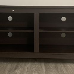 TV stand with shelves