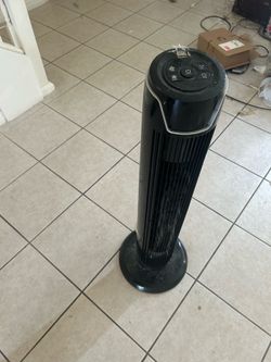 Black Standing Fan Small