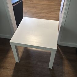 White IKEA Side Table