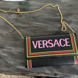 Rare VERSACE 90s Vintage Clutch And crossbody Bag/Purse