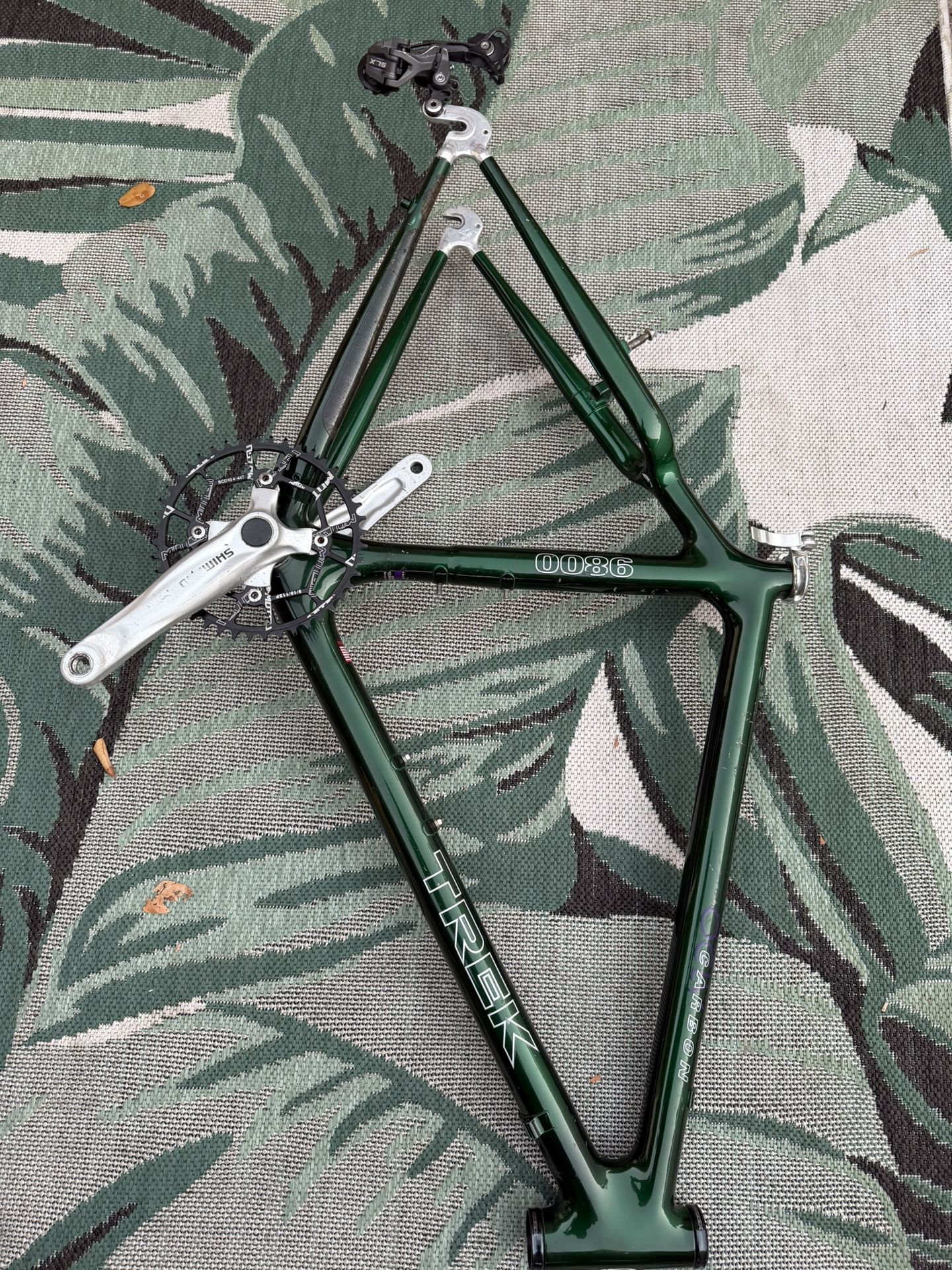 Trek 9800 Carbon Fiber Frame W/ Crank & Headset