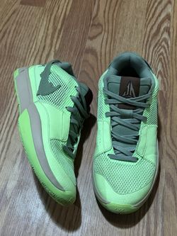 Nike Ja Morant Green Zombie DX2482 Size 9.5 Men’s Neon Green Shoes Sneakers