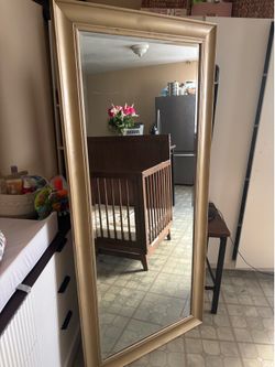 Gold Full-Length Floor Mirror