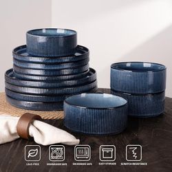 famiware Star Dinner Plates 12 Pc Set