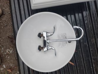 Delta sink and faucet
