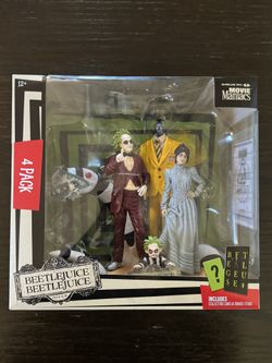 Beetlejuice Beetlejuice Movie Maniacs 6" Limited Edition 4 Pack of Figures