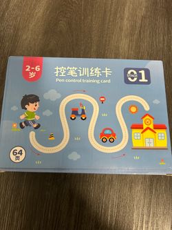 Resuable Pen control training card