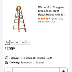 Werner 300 lb 8’ ladder
