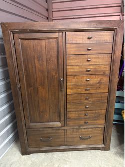 Wooden Multi-Drawer Storage Cabinet in Brown - Home Storage & Organization