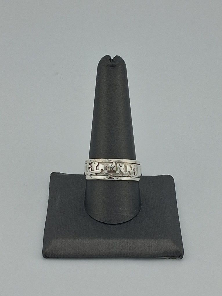 Sterling Silver Ring Sanscript