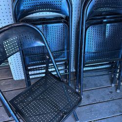 Mcm metal folding chairs 8(read ad before messaging)