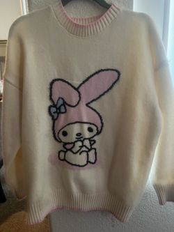 My Melody Hello Kitty White and Pink Sweater