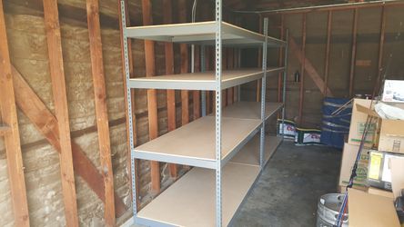 Boltless Shelving 72 in W x 36 in D Warehouse Rivet Storage Rack 4 Tier Similar to Uline Stronger Than Homedepot Lowes And Costco Delivery Available