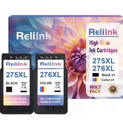 275XL 276XL Replacement for Canon 275 and 276 Ink Cartridges Cannon Ink 275 276 XL PG-275 CL-276 Black Color Ink Cartridge for PIXMA TS3722 TR4720 TS3