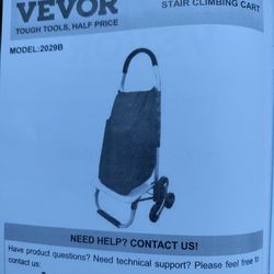 Vevor stairs climbing cart new