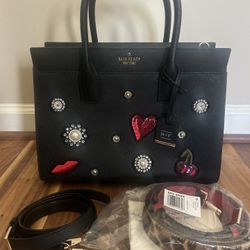 Kate Spade Satchel Black Leather 