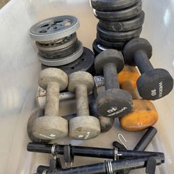 Home Gym Equipment , Dumbbells , Plates, Battle Rope , Medicine Ball 