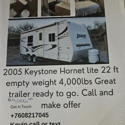 2005 Keystone Hornet Lite trailer 