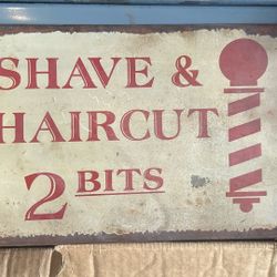 Vintage Barber Shop Sign