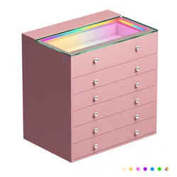 Pink vanity chest