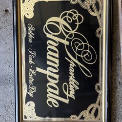 Mirrored Beer signs/ bar signs