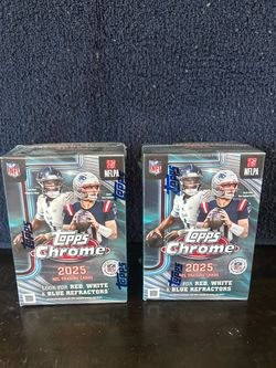 2025 Topps Chrome NFL Trading Cards Box (x2)