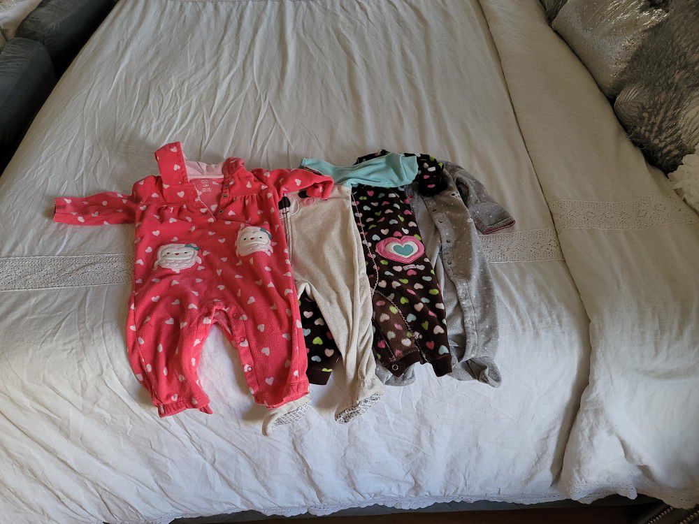 4 Pieces Baby Warm Clothes