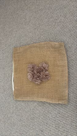 Cute burlap pillowcase