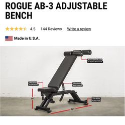 Rogue  Ab-3 Adjustable Bench