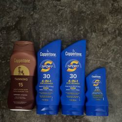 Copperstone Sport Sunscreen 50SPF and Tanning Lotion 