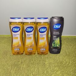 3 Advanced Clean Gold Bodywash/1 Recharge 3in1 Dial  16oz