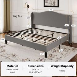 King Size Velet Bed frame