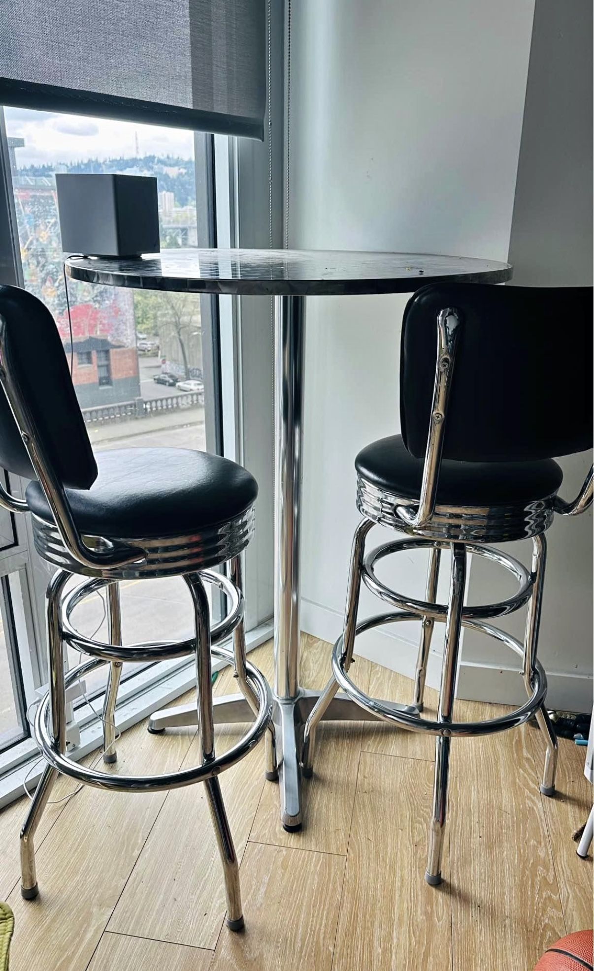 Barstools and Table