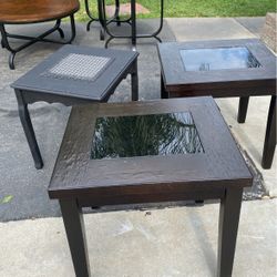 set de 3 mesas enbuena condicion